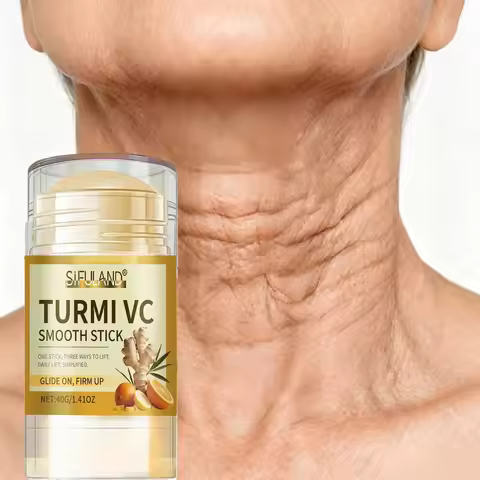 Turmeric&Vitamin C Neck Facia Care Wrinkle Lines Lifting Whitening Tighten Double Chin Anti-age Reju