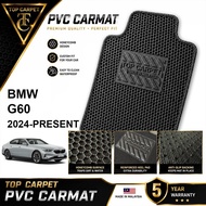 TOP CARPET BMW 5 SERIES G60 ( 2024 - 2026 ) PVC Car Mat Premium Honeycomb Floor Mat Durable Karpet K
