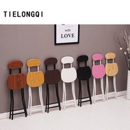 TLQ Foldable Chair Dining Chair Home Dining Stool Modern Dining Room Living Room Chair Stool Balcony Chair