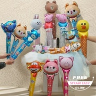 Foil balloon cartoon happy birthday Kids birthday gift set Party belon decoration Dinosaur Animals D