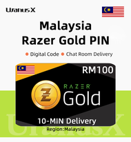 Razer Gold PIN (Malaysia) RM100⚡Razer Gold MY⚡Gold coin card Malaysia⚡Rezer Top-up⚡Gold coin card【24