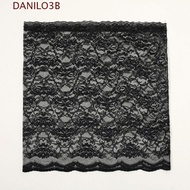 DANILO3B Lace Veil, Black White Bride Mantilla, Traditional Thin Elegant Embroidery Church Shawl Hea