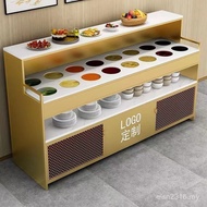 Snack Preparation Cabinet Haidilao Buffet Restaurant Skewers Hotel Sauce Table Hot Pot Barbecue Frui
