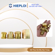 Brass Connector with Internal Thread 21 34 - Brass Socket, Brass Receiver - Step Transfer Brass Conn