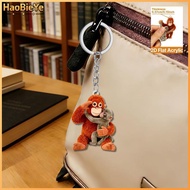 HaoBieYe Punch The Monkey Plush Doll Keychain Cartoon Anime Toy Bag Pendant Colleague Desk Ornaments