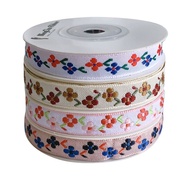 Flower Embroidery Ribbon Lace Handmade diy Ribbon Ethnic Style Ribbon Clothing Ribbon Edge Decoratio