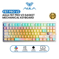 AULA F87PRO V2 87Keys Mechanical Keyboard Tri-Mode Keyboard Wired/2.4G/Bluetooth Hot-Swappable