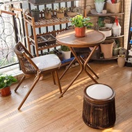 And Balcony Table Chair Bar Table Mini Coffee Table Tea Table Balcony Chair Three Piece