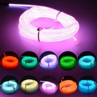 1M/3M/5M 3V EL Wire Cool Light Glow Flexible Neon LED Light Strip Tube Wire Rope Party Fairy Light with Controller