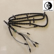 tasbih tijani yuser black full motif bulat E160