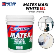 NIPPON MATEX MAXI-WHITE 15245/CAT KAPUR 1L cat kapur putih /cat ceiling/emulsion paint