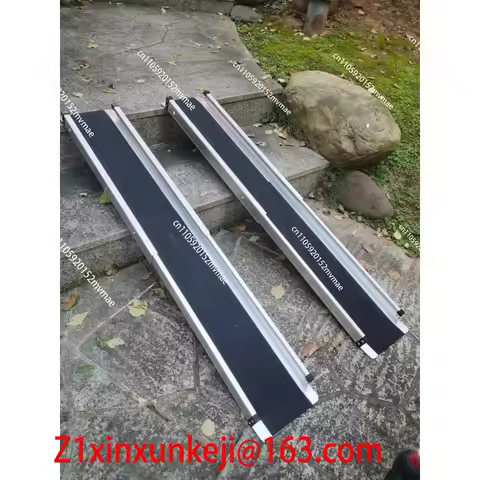 Wheelchair Ramp Board Portable Retractable Electric Vehicle Air Box Trolley Boarding Stairs Steps Lo