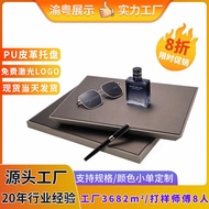 Jewelry Display Stand Jewelry Tray PU Leather Jewelry Display Stand Cloakroom Glasses Watch Jewelry 