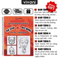 Set of 55 coloring pages Na zha - Ao Binh, Na tra - Ngao Binh TM102 vavani - Large size A4 paper
