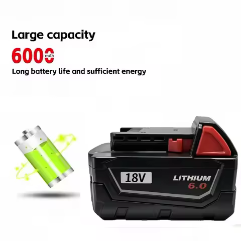 For Milwaukee M18 18V Battery 8.0Ah High Output Rechargeable Lithium‑ion Replacement Battery Fit All