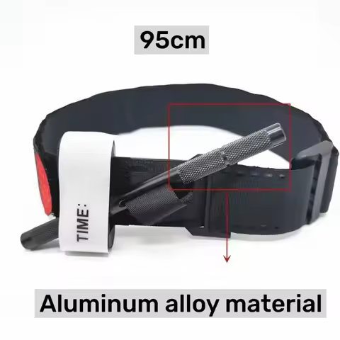 1pcs Metal Aluminum Rod Tourniquet Tactical Survival Hemostasis Second Generation Upgrade Repeated U