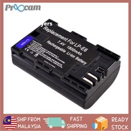 🔥READY STOCK🔥Battery pack Canon LP-E6 Battery for Canon EOS 5D Mark II, EOS 7D, EOS 60D