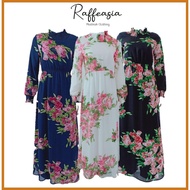 JUBAH ROSE FLORA DRESS RAFFEASIA MUSLIMAH FASHION DESIGN MODERN