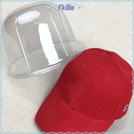 FKILLA Baseball Hat Display Rack, 50-57cm PVC Bucket Hat Storage ,  Brimless Cap Inner Support Trans