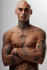 ORNN Jewelry Molten Dog Tag Pendant with Chain