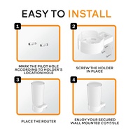 Wall Mount for -Link Deco X90 X95 XE200 WiFi 6 Wall Mount Bracket with Cable Organizer Home Mesh WiF