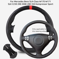 Custom Fit Microfiber Leather Car Steering Wheel Cover For Mercedes Benz SLK-Class W170 W171 SLK C23