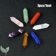 7pcs/set Chakra Healing Crystals Wands Reiki Healing Crystal Points Wand Set for Chakra Balancing Me