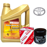 Toyota Full Synthetic Motor Oil 5W40 Bundle with Toyota Oil Filter for Vios,Yaris, Wigo and Avanza