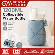 [SG Stock]1200ML large-capacity water bottle foldable silicone water bottle portable water bottle