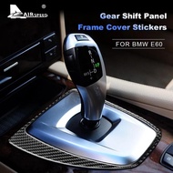 AIRSPEED Carbon Fiber for BMW E60 520i 525i 525d 530i Accessories Interior Trim Car Gear Shift Panel