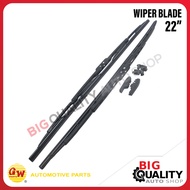 Universal 22 Inch 2-Tier Plate Wiper Blade Glass Fan Rubber