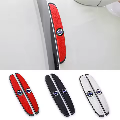 4Pcs Car Door Bumper Rubber Anti-collision Stickers For Volvo Xc60 Xc90 V40 V60 S60 V50 V90 S80 C40 