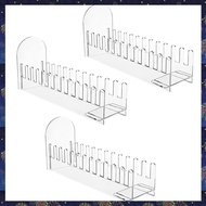 (RZDW) 3 Pcs 12 Tier Acrylic Greeting Card Display Stand Clear Card Display Stand Easy to Assemble P