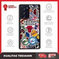 Casing Case Custom Samsung Note 20 10 9 8 7 5 Ultra Plus FE NBA Collage AE2956 Hardcase S5