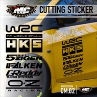 MC Cutting Sticker CM 02 - Car Accessories Cutting Sticker Lis Strip Door Body Variations Sponsor Ra