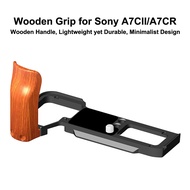A7C2 A7CII A7CR Quick Release Plate L Bracket Wooden Handle Grip for Sony A7C II SLR Camera Handgrip