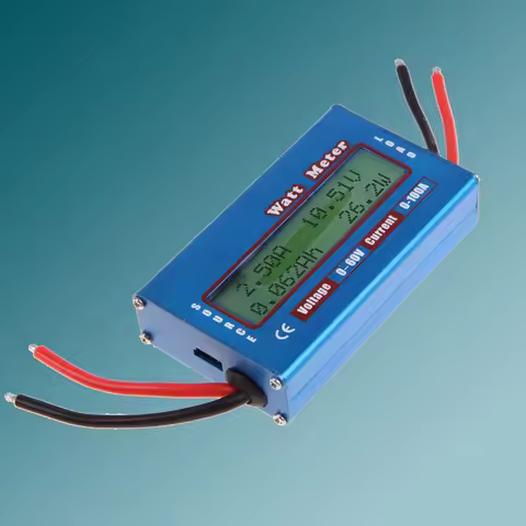 DC Power Analyser Digital Battery Tester 12V 24V Solar Wind Analyzer Watt Volt Amp Meter Check Detec