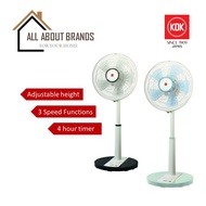 KDK PL30H 12 inches Standing Fan with adjustable height | 4 hour timer