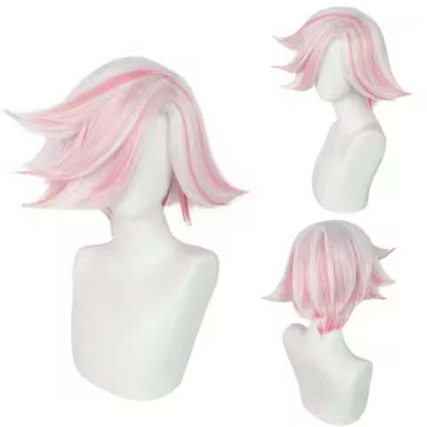 Cosplay Angel Dust Wig Anime game carnival party short wig