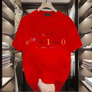 Euler's Formula Short-Sleeved Print T-Shirt - Ready Stock, Unisex Fit