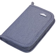 RFID 屏障旅遊護照日常卡夾包(灰)