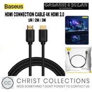 [[PROMO]]Best BASEUS HDMI TO HDMI CABLE 4K HD TO 4K HD ENJOYMENT SERIES 1M / 2M / 3m - 100CM