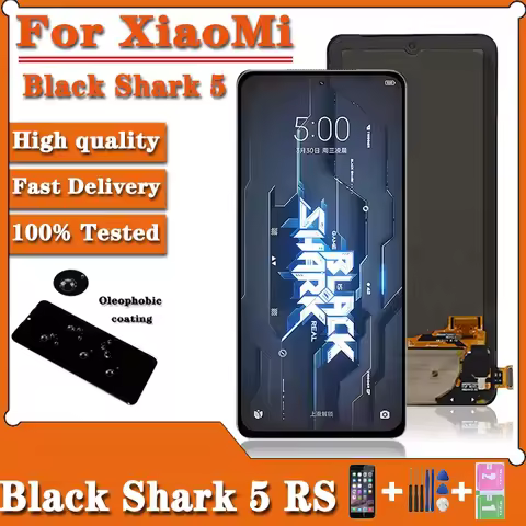 6.67'AMOLED New For Xiaomi Black Shark 5 SHARK PAR-A0 LCD Display Touch Screen Digitizer Frame For B
