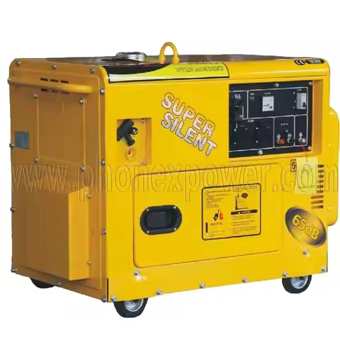 Hot Sale 6KVA 6.5KVA 7KVA 6KW 6.5KW 7KW Portable Super Silent Gasoline Generator With CE