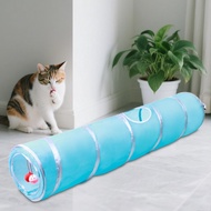 [baoblaze21] Cat Tunnel Cat Interactive Toy Portable Agility Training Hideout Lightweight with Peek 