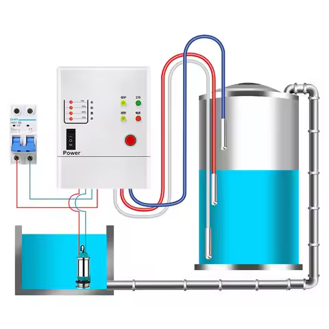 Three Probe Stainless Steel Water Level Sensor Liquid Level Sensor Submersible Water Level Sensor Li