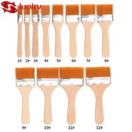 LUOLRV Hair Painting Brush, Wood Handles Multifunctional Oil Paint Brush,  Practical Watercolor Pain