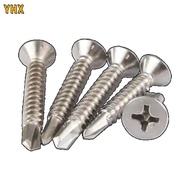 304 Stainless Steel Countersunk Head Cross Drill Tail Screw M3.9/M4.2/M4.8/M5.5 (XD-MY)
