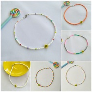 Handmade Smiley Beaded Chocker Necklace