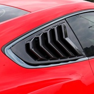 QHCP Car Side Window Shutters Sun Shade Triangle Blinder Shutter Louver 1Pair Fit For Ford Mustang 2